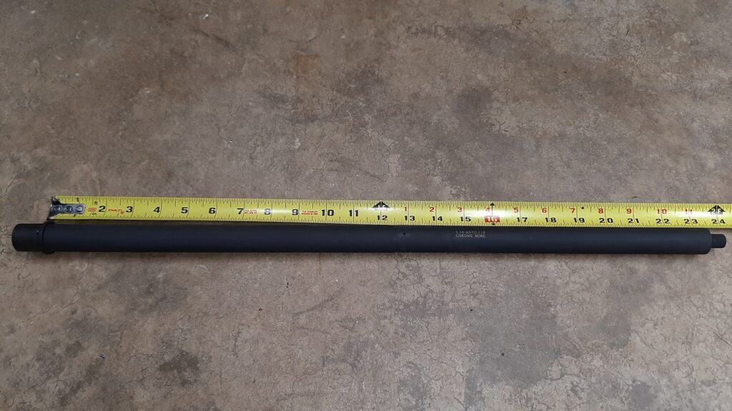 24" Bull Barrel, 5.56 NATO, Chrome Lined, Threaded